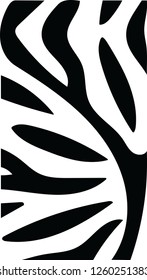 Decorative zebra print jungle vector pattern design for creative ideas