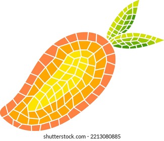 Decorative zillate mango mosaic fruit