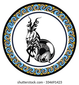 Decorative Zodiac sign Capricornus 