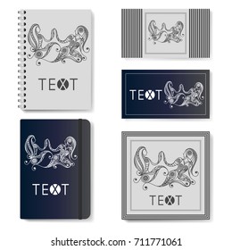 Decorative zodiac sign Gemini. Horoscope and astrology (astronomy)-symbol. Vector illustration.