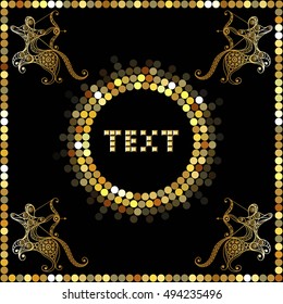 Decorative zodiac sign Sagittarius. Horoscope and astrology (astronomy)-symbol. Vector illustration.