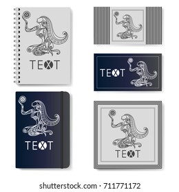 Decorative zodiac sign Virgo. Horoscope and astrology (astronomy)-symbol. Vector illustration.