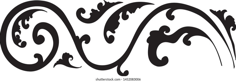 Decorative3 Vintage Vector Swirls Design Calligraphic Elements Calligraphic Image - Vector