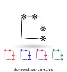 Decorativeframe and border multi color icon. Simple thin line, outline vector of frame icons for ui and ux, website or mobile application