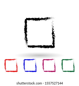 Decorativeframe and border multi color icon. Simple thin line, outline vector of frame icons for ui and ux, website or mobile application