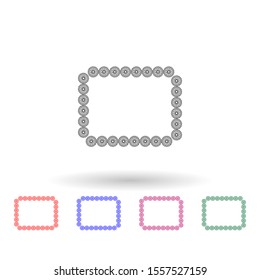 Decorativeframe and border multi color icon. Simple thin line, outline vector of frame icons for ui and ux, website or mobile application