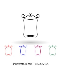 Decorativeframe and border multi color icon. Simple thin line, outline vector of frame icons for ui and ux, website or mobile application