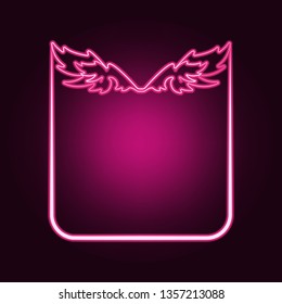 Decorativeframe and border neon icon. Elements of Frame set. Simple icon for websites, web design, mobile app, info graphics