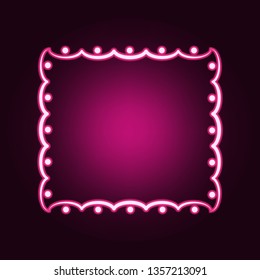 Decorativeframe and border neon icon. Elements of Frame set. Simple icon for websites, web design, mobile app, info graphics