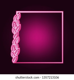 Decorativeframe and border neon icon. Elements of Frame set. Simple icon for websites, web design, mobile app, info graphics