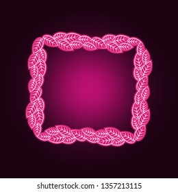 Decorativeframe and border neon icon. Elements of Frame set. Simple icon for websites, web design, mobile app, info graphics
