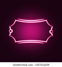 Decorativeframe and border neon icon. Elements of Frame set. Simple icon for websites, web design, mobile app, info graphics