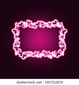 Decorativeframe and border neon icon. Elements of Frame set. Simple icon for websites, web design, mobile app, info graphics