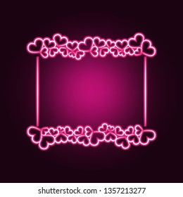 Decorativeframe and border neon icon. Elements of Frame set. Simple icon for websites, web design, mobile app, info graphics