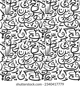 decoretive background arabic calligraphy pattern art