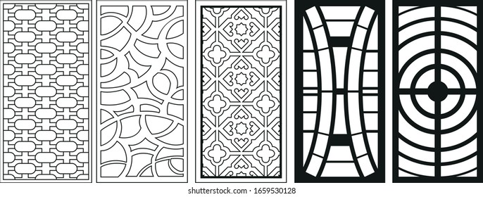 decoretive laser cutting - vectorel- 5 piece