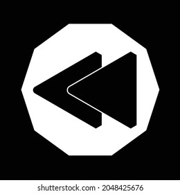Decrase speed icon vector design with editable stroke.
