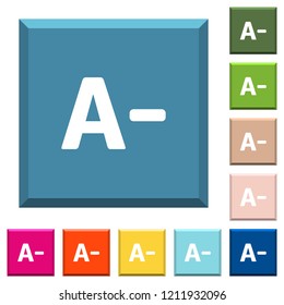 Decrease font size white icons on edged square buttons in various trendy colors