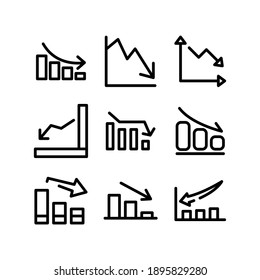 decrease icon or logo isolated sign symbol vector illustration - Collection of high quality black style vector icons
