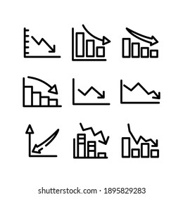 decrease icon or logo isolated sign symbol vector illustration - Collection of high quality black style vector icons
