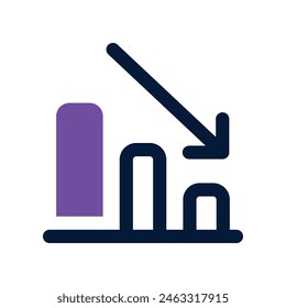 decrease icon. vector mixed icon for your website, mobile, presentation, and logo design.