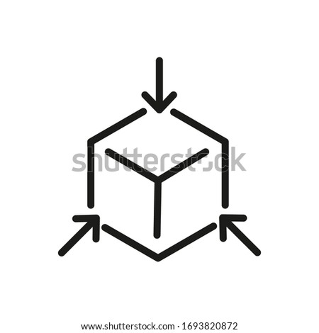 Decrease Narrow Vector Outline Icon