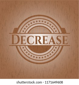 Decrease realistic wooden emblem