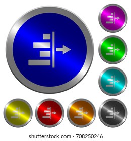 Decrease right indentation of content icons on round luminous coin-like color steel buttons