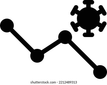 decrease  Vector illustration on a transparent background. Premium quality symmbols. Glyphs vector icons for concept and graphic design.