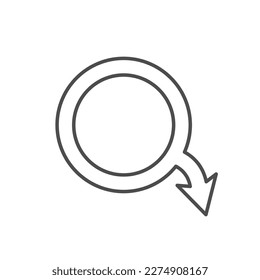Decreased libido line outline icon