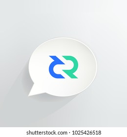 DeCred Cryptocurrency Speech Bubble
