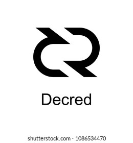 decred icon. Element of currency for mobile concept and web apps. Detailed decred icon can be used for web and mobile. Premium icon on white background