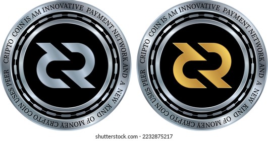 Decred-dcr virtual currency images. vector illustrations.