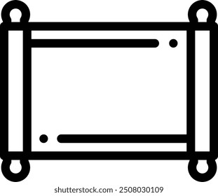 decree icon. Thin Linear Style Design Isolated On White Background