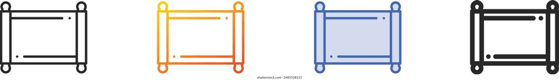 decree icon.Thin Linear, Gradient, Blue Stroke and bold Style Design Isolated On White Background