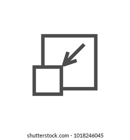 decrement icon. Elements of web icon. Premium quality graphic design icon. Signs and symbols collection icon for websites, web design, mobile app on white background