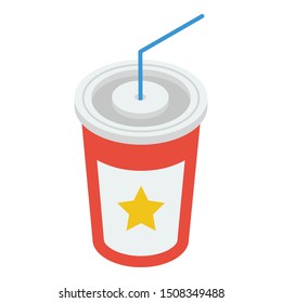 
A dedicated cup to take away coffee, tea and other liquid drinks, denoting icon for disposable cup 
