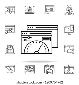 dedicated dashboard icon. Web development icons universal set for web and mobile