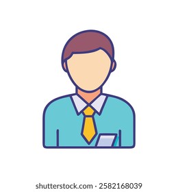 Dedicated Employee Icon for Human Resources