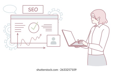 Um profissional dedicado com foco na análise de SEO para melhorar significativamente o desempenho digital e a visibilidade geral