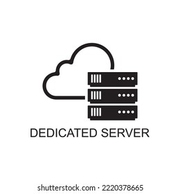 dedicated server icon , database icon