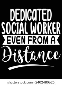 Dedicated social worker even from a distance - EPS file for cutting machine. You can edit and print this vector art with EPS editor.
