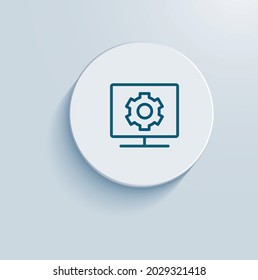 Dedicated Support Channel icon vector design