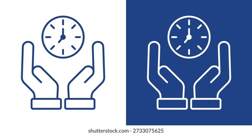 Dedication Blue And White Icon Style Collection