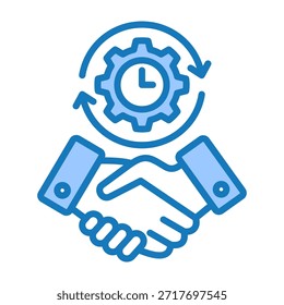 Dedication Icon Blue Dualtone Design Vektorgrafik