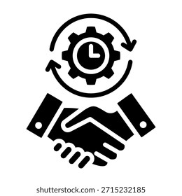 Ilustração de vetor de design de glifo de ícone de dedicação