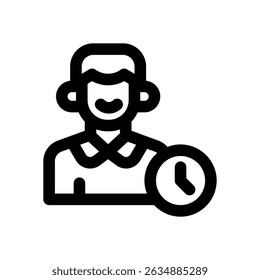 ícone da linha de dedicação. Ícone de vetor limpo e minimalista para sites, aplicativos móveis, apresentações e logotipos. Totalmente dimensionável e personalizável para qualquer projeto.