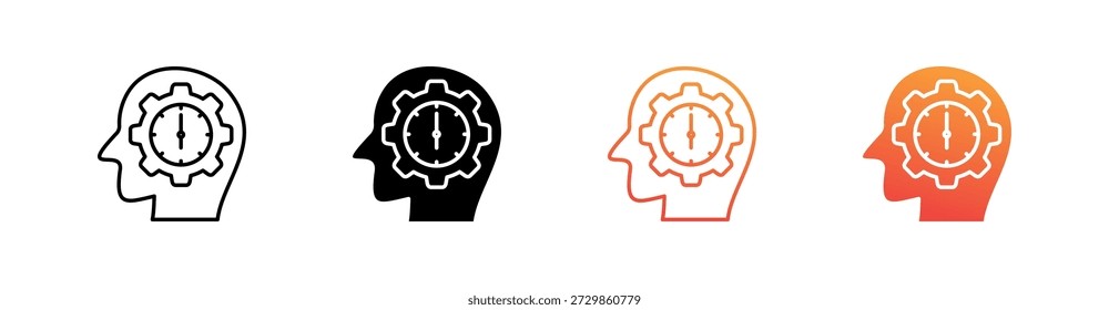 Dedication Multiple Style Icon Set Vector