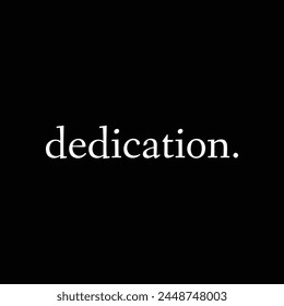 dedication text on black background.