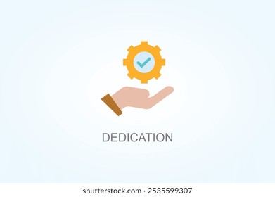 Dedication Vector Or Logo Sign Symbol Illustration